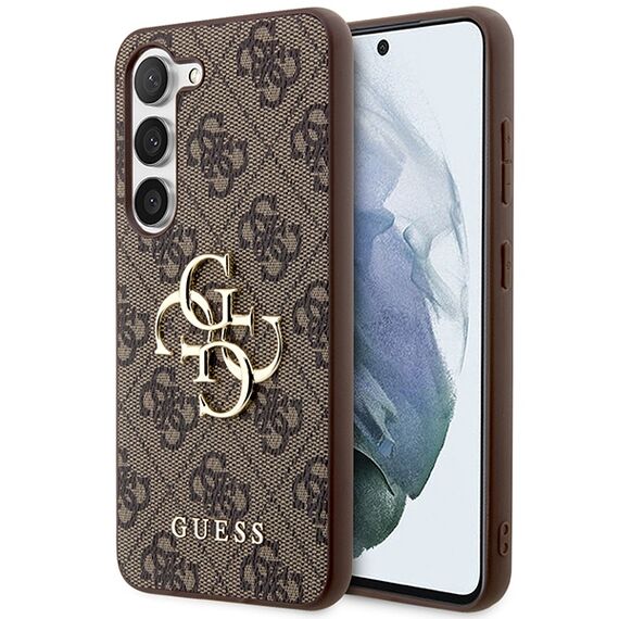 Guess GUHCS23S4GMGBR S23 S911 brown/brown hardcase 4G Big Metal Logo | Techbox