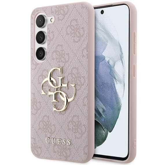 Guess GUHCS23S4GMGPI S23 S911 pink/pink hardcase 4G Big Metal Logo | Techbox