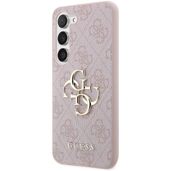 Guess GUHCS23S4GMGPI S23 S911 pink/pink hardcase 4G Big Metal Logo | Techbox