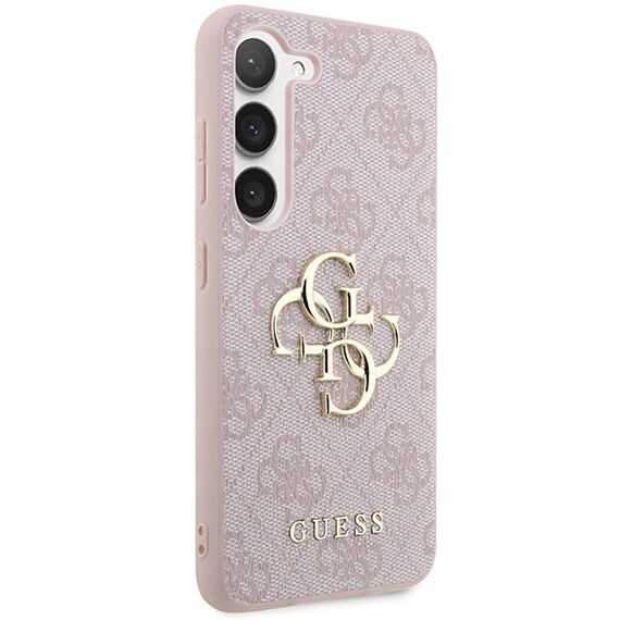 Guess GUHCS23S4GMGPI S23 S911 pink/pink hardcase 4G Big Metal Logo | Techbox