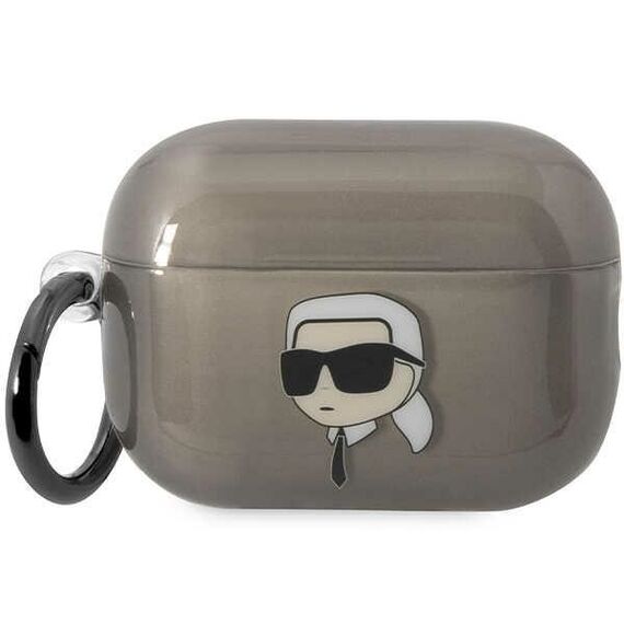 Karl Lagerfeld KKLAP2HNIKTCK Airpods Pro 2 cover black/black Ikonik Karl Lagerfeld - Smartphone Accessories - Cables & Accessories - Techbox