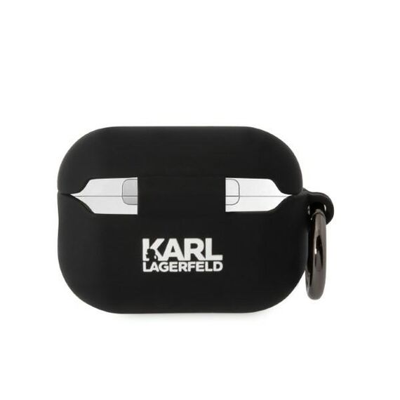 Karl Lagerfeld KLAP2RUNIKK AirPods Pro 2 cover black/black Silicone Karl Head 3D | Techbox