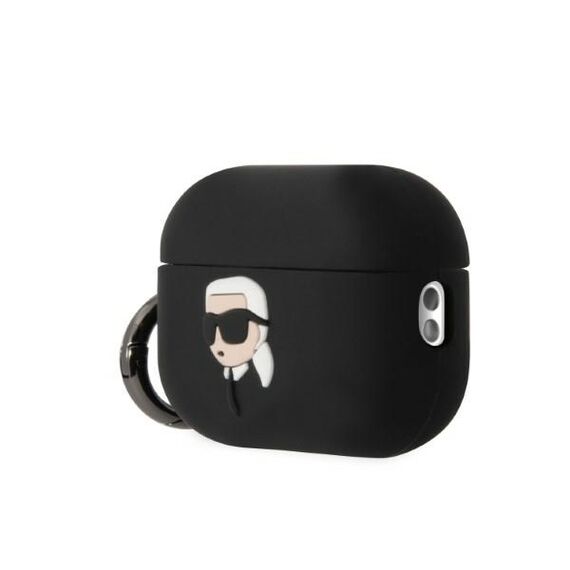 Karl Lagerfeld KLAP2RUNIKK AirPods Pro 2 cover black/black Silicone Karl Head 3D | Techbox
