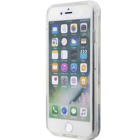 Karl Lagerfeld KLHCI8LNHCCS iPhone 7/8/ SE 2020/2022 silver/silver hardcase Glitter Choupette Head | Techbox