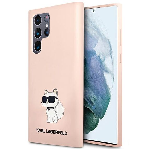 Karl Lagerfeld KLHCS23LSNCHBCP S23 Ultra S918 hardcase pink/pink Silicone Choupette | Techbox