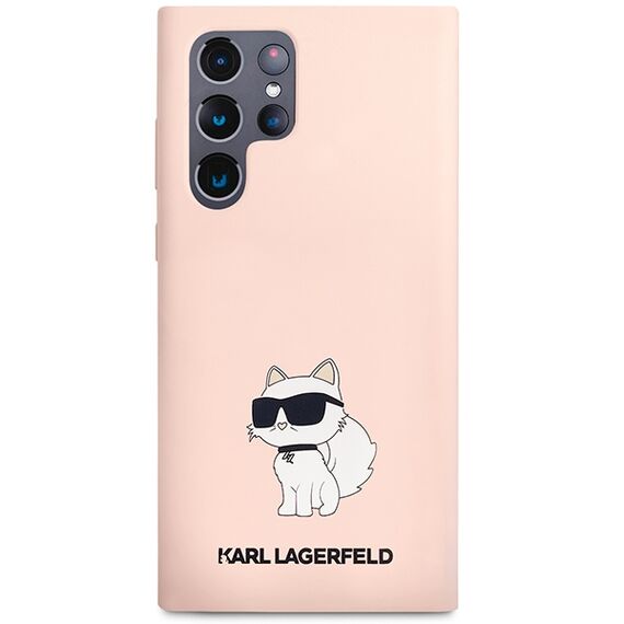 Karl Lagerfeld KLHCS23LSNCHBCP S23 Ultra S918 hardcase pink/pink Silicone Choupette | Techbox