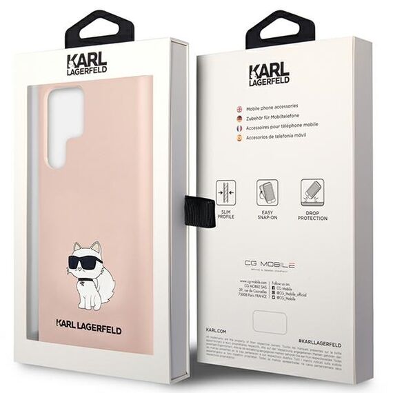 Karl Lagerfeld KLHCS23LSNCHBCP S23 Ultra S918 hardcase pink/pink Silicone Choupette | Techbox