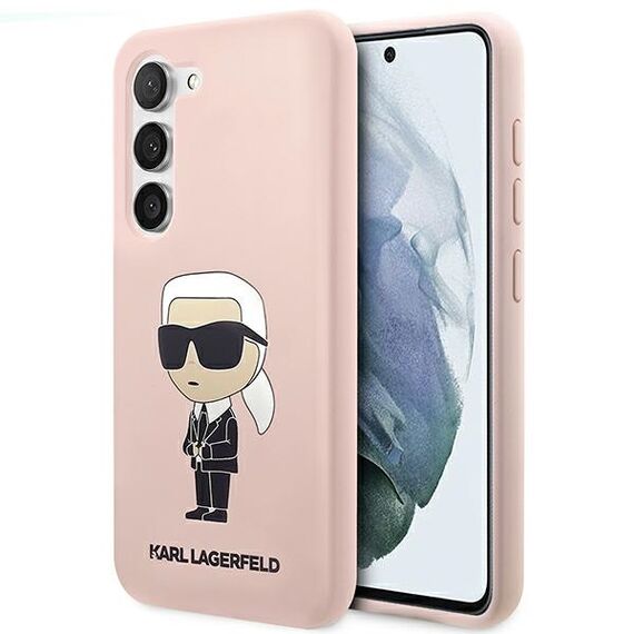 Karl Lagerfeld KLHCS23MSNIKBCP S23+ S916 hardcase pink/pink Silicone Ikonik | Techbox
