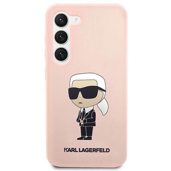 Karl Lagerfeld KLHCS23MSNIKBCP S23+ S916 hardcase pink/pink Silicone Ikonik | Techbox