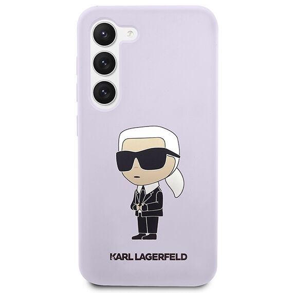 Karl Lagerfeld KLHCS23MSNIKBCU S23+ S916 hardcase purple/purple Silicone Ikonik | Techbox