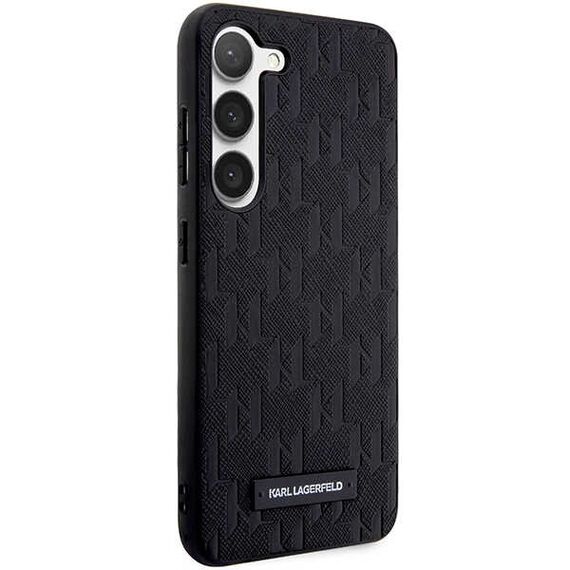 Karl Lagerfeld KLHCS23SSAKLHPK S23 S911 hardcase black/black Saffiano Mono Metal Logo | Techbox