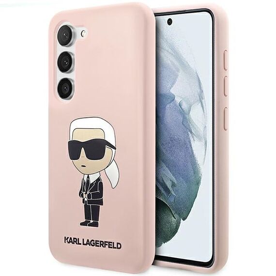 Karl Lagerfeld KLHCS23SSNIKBCP S23 S911 hardcase pink/pink Silicone Ikonik | Techbox