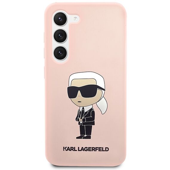 Karl Lagerfeld KLHCS23SSNIKBCP S23 S911 hardcase pink/pink Silicone Ikonik | Techbox