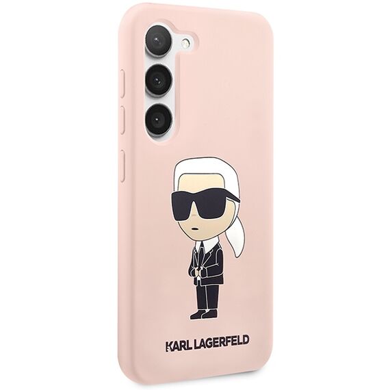 Karl Lagerfeld KLHCS23SSNIKBCP S23 S911 hardcase pink/pink Silicone Ikonik | Techbox