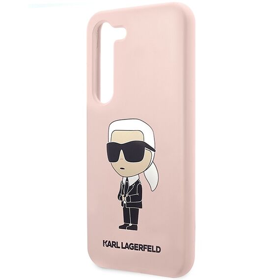 Karl Lagerfeld KLHCS23SSNIKBCP S23 S911 hardcase pink/pink Silicone Ikonik | Techbox