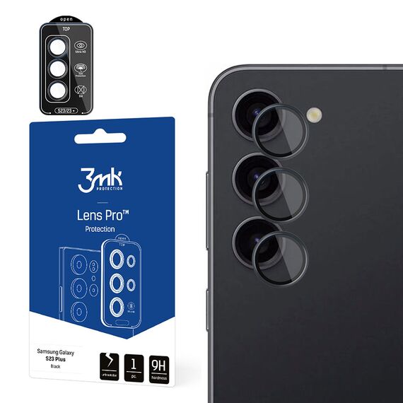 Samsung Galaxy S23 5G - 3mk Lens Protection Pro Black | Techbox