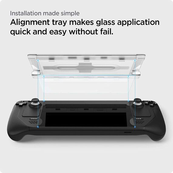 Spigen Glas.tR EZ Fit Tempered Glass for Steam Deck | Techbox