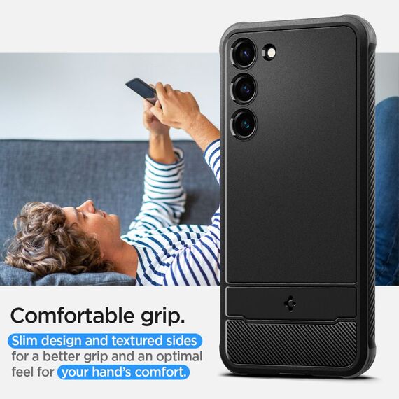 Spigen Rugged Armor Case for Samsung Galaxy S23 - Matte Black | Techbox