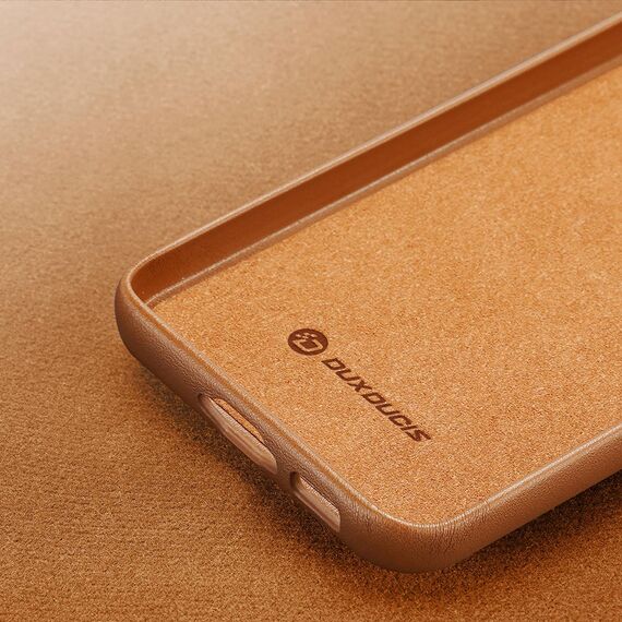 Dux Ducis Grit case for Samsung Galaxy S23+ elegant case made of artificial leather brown | Techbox