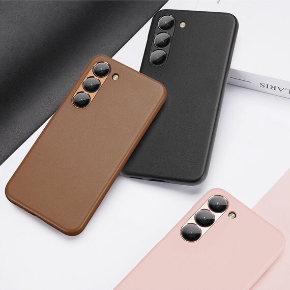 Dux Ducis Grit case for Samsung Galaxy S23+ elegant case made of artificial leather pink | Techbox