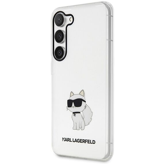 Karl Lagerfeld KLHCS23SHNCHTCT S23 S911 transparent hardcase Ikonik Choupette - Samsung Cases - Cases - Techbox
