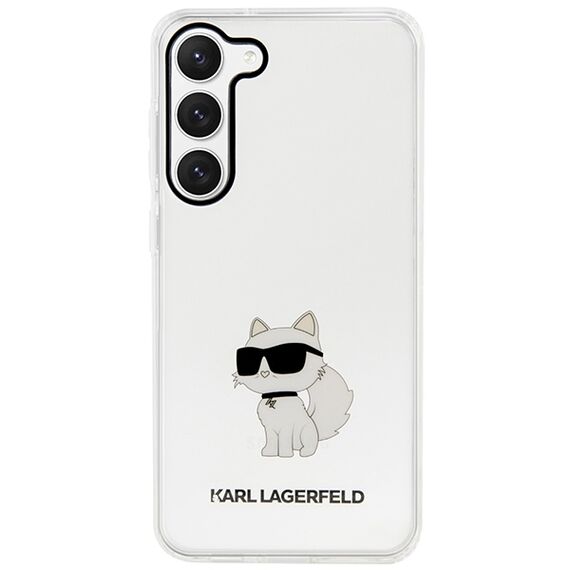 Karl Lagerfeld KLHCS23SHNCHTCT S23 S911 transparent hardcase Ikonik Choupette - Samsung Cases - Cases - Techbox