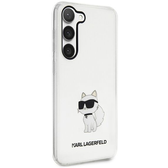 Karl Lagerfeld KLHCS23SHNCHTCT S23 S911 transparent hardcase Ikonik Choupette - Samsung Cases - Cases - Techbox