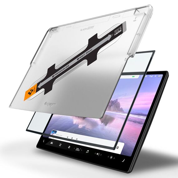 TEMPERED GLASS Spigen GLASS FC "EZ FIT" TESLA MODEL X 2022 / MODEL S 2021 BLACK - Uncategorized Screen Protection (2) - Screen & Camera Protection - Techbox
