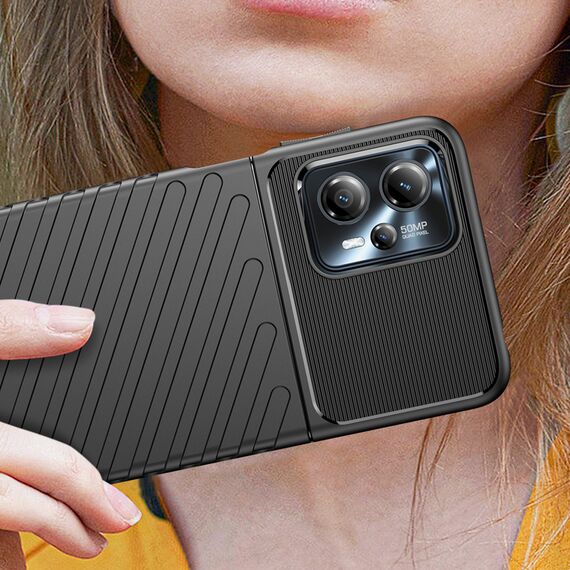 Thunder Case case for Motorola Moto G13 silicone armor case black | Techbox