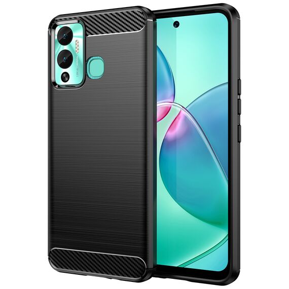 Carbon Case case for Infinix Hot 12 Play NFC / Hot 12 Play flexible silicone carbon cover black - Uncategorized Cases (2) - Cases - Techbox