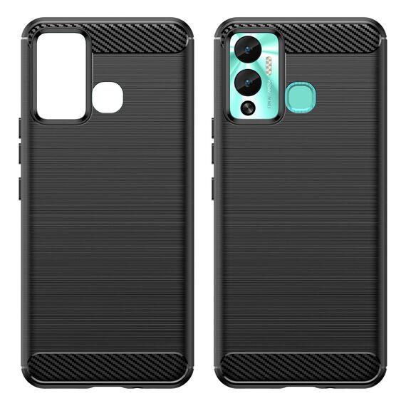 Carbon Case case for Infinix Hot 12 Play NFC / Hot 12 Play flexible silicone carbon cover black - Uncategorized Cases (2) - Cases - Techbox