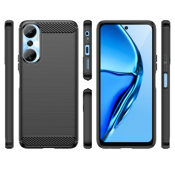 Carbon Case case for Infinix Hot 20 flexible silicone carbon cover black | Techbox