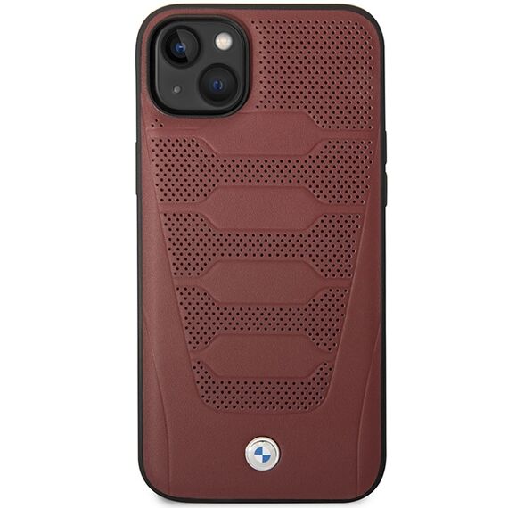 Case BMW BMHCP14S22RPSR iPhone 14 6.1" burgundy/burgundy Leather Seats Pattern - Apple Cases - Cases - Techbox