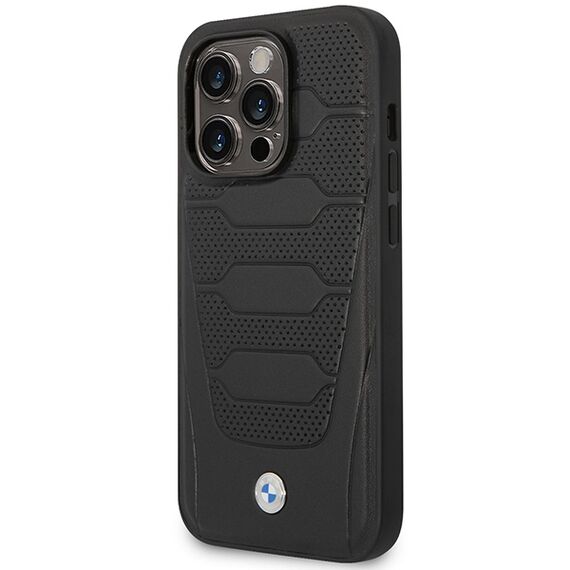 Case BMW BMHMP14X22RPSK iPhone 14 Pro Max 6.7" black/black Leather Seats Pattern MagSafe - Apple Cases - Cases - Techbox