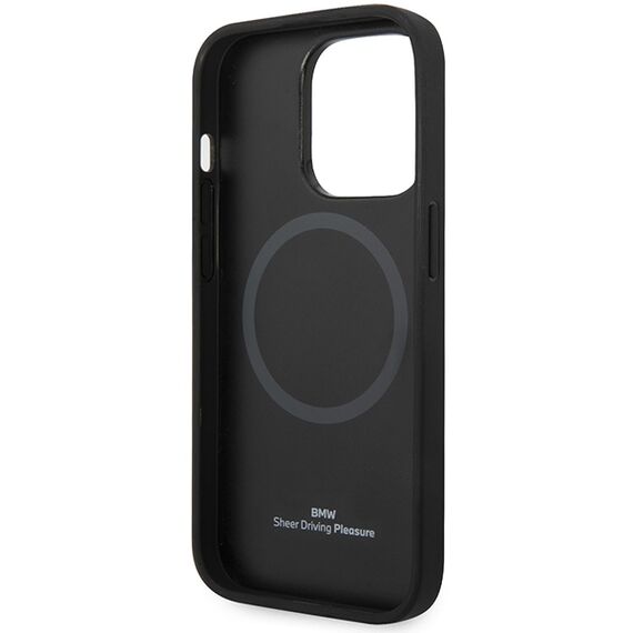Case BMW BMHMP14XSLLNA iPhone 14 Pro Max 6.7" navy/navy hardcase Leather Hot Stamp MagSafe | Techbox