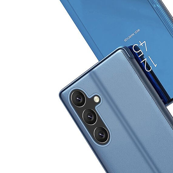 Clear View Case cover for Samsung Galaxy A24 4G flip cover blue - Samsung Cases - Cases - Techbox