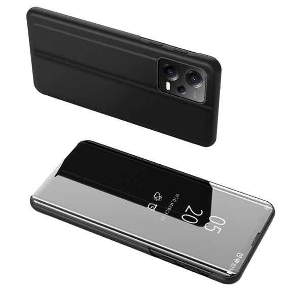 Clear View Case cover for Xiaomi Redmi Note 12 5G / Poco X5 5G flip cover black - Xiaomi Cases - Cases - Techbox