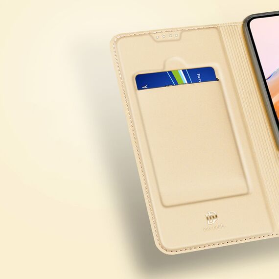 Dux Ducis Skin Pro Case For Xiaomi Redmi 11A / Poco C55 / Redmi 12C Cover Flip Card Wallet Stand Gold - Xiaomi Cases - Cases - Techbox