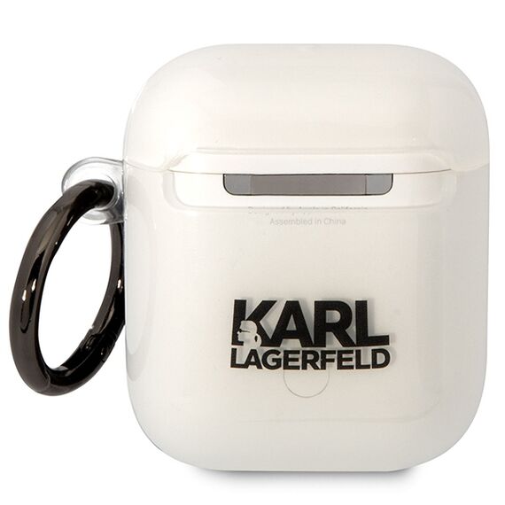 Karl Lagerfeld KLA2HNCHTCT Airpods 1/2 cover transparent Ikonik Choupette - Smartphone Accessories - Cables & Accessories - Techbox
