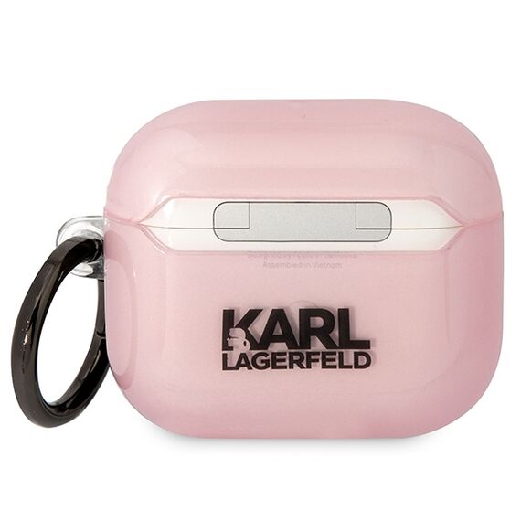Karl Lagerfeld KLA3HNCHTCP Airpods 3 cover pink/pink Ikonik Choupette - Smartphone Accessories - Cables & Accessories - Techbox