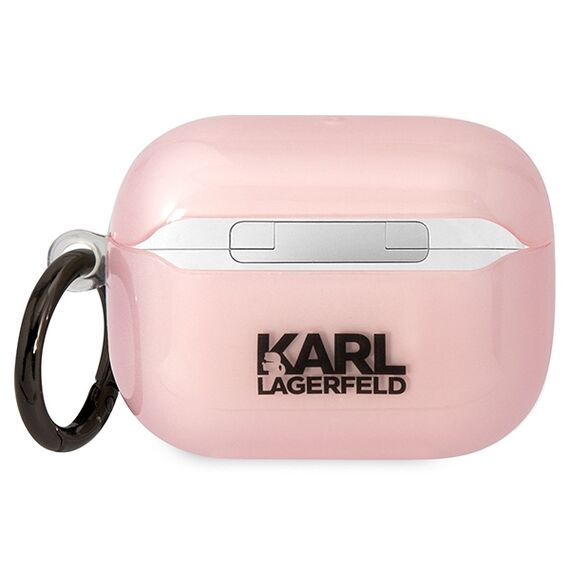 Karl Lagerfeld KLAPHNCHTCP Airpods Pro cover pink/pink Ikonik Choupette | Techbox