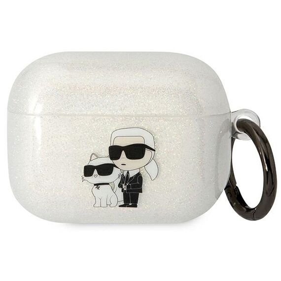 Karl Lagerfeld KLAPHNKCTGT Airpods Pro cover transparent Gliter Karl&amp;Choupette - Smartphone Accessories - Cables & Accessories - Techbox