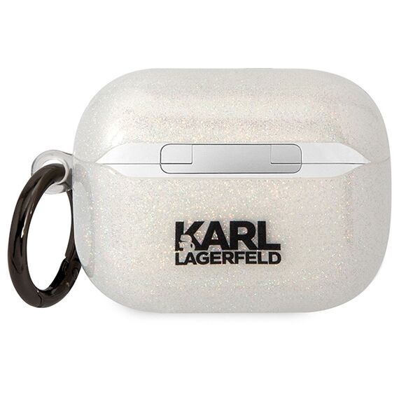 Karl Lagerfeld KLAPHNKCTGT Airpods Pro cover transparent Gliter Karl&amp;Choupette - Smartphone Accessories - Cables & Accessories - Techbox