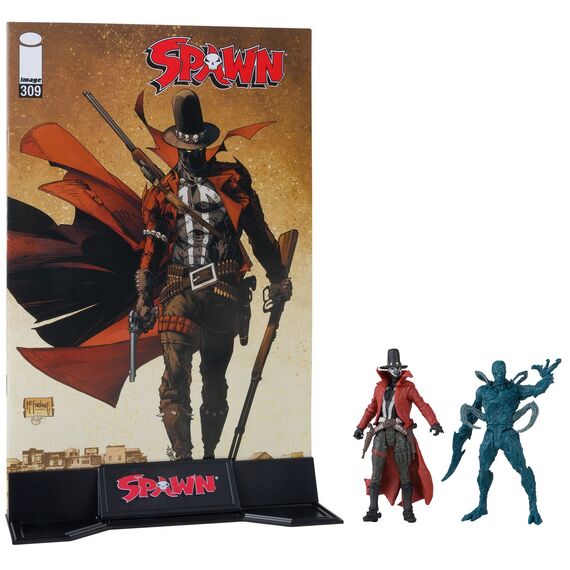 McFarlane Toys - Spawn Page Punchers 2pk Gunslinger and Auger 3in Action Figures with Comic - Figurines - Collectibles - Techbox
