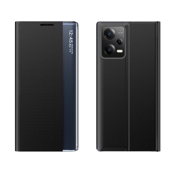 New Sleep Case Cover for Xiaomi Redmi Note 12 5G / Poco X5 5G Cover with Flip Stand Black | Techbox