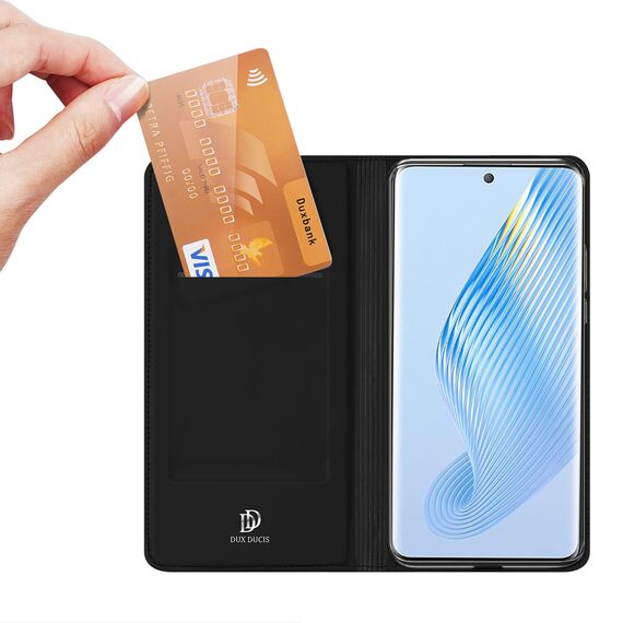 Dux Ducis Skin Pro case for Honor Magic5 flip cover card wallet stand black | Techbox