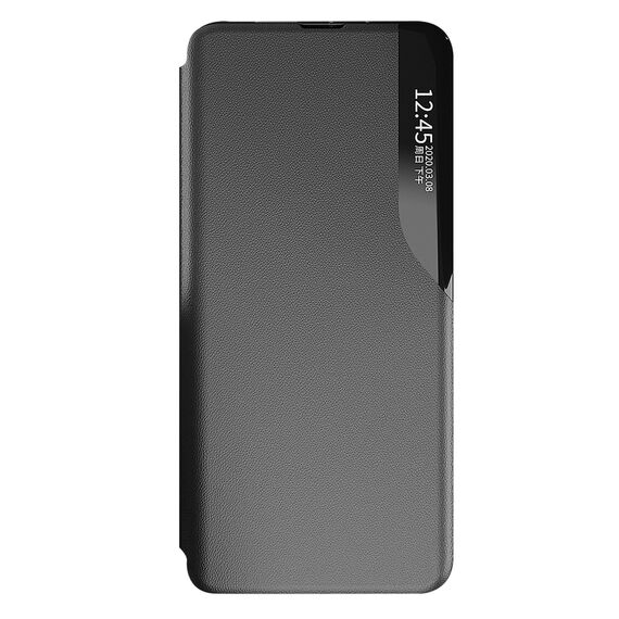 Eco Leather View Case cover for Samsung Galaxy A24 4G with a flip stand black | Techbox