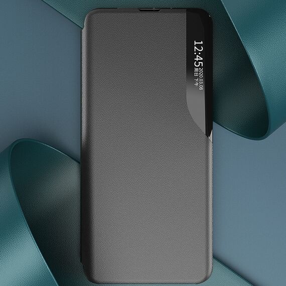 Eco Leather View Case cover for Samsung Galaxy A24 4G with a flip stand black | Techbox