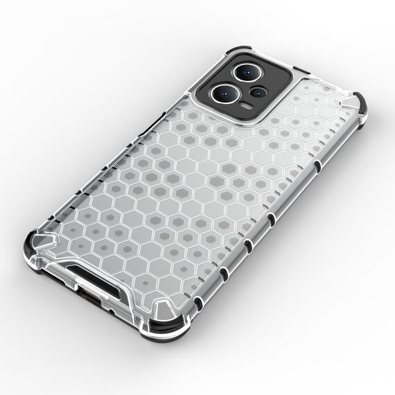 Honeycomb case for Xiaomi Redmi Note 12 5G / Poco X5 5G armored hybrid cover black | Techbox