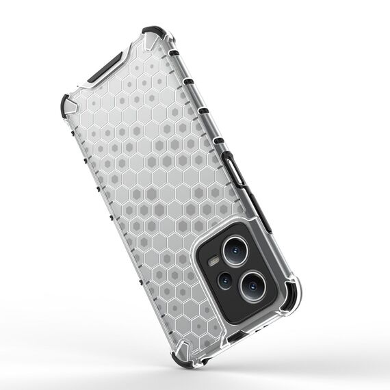 Honeycomb case for Xiaomi Redmi Note 12 5G / Poco X5 5G armored hybrid cover black | Techbox
